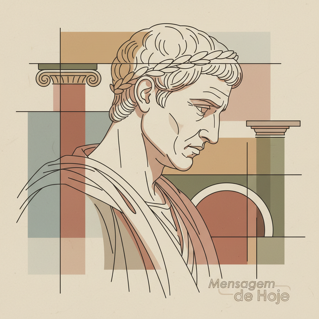 Frase estoica de Cícero: “A mente sábia discerne que a verdadeira ...” – Mensagem de Hoje
