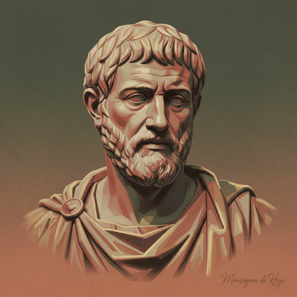 Frase estoica de Marco Aurélio: “Não é o que te acontece que te perturba,...” – Mensagem de Hoje