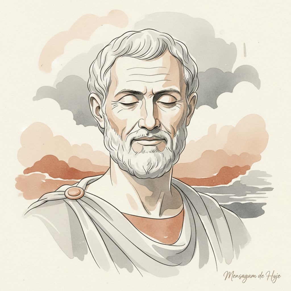 Seneca: A Quietude da Mente e a Verdadeira Riqueza Interior 1 Frase estoica de Sêneca: “A verdadeira riqueza reside na moderação...” – Mensagem de Hoje