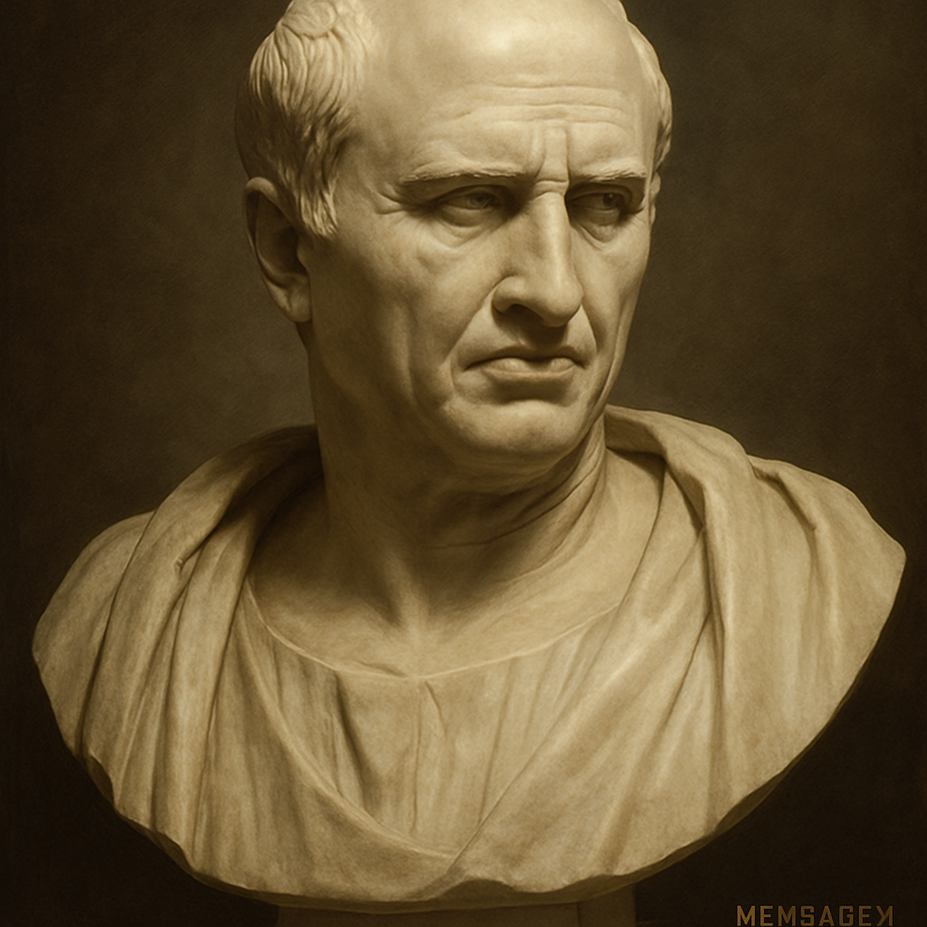 Frase estoica de Cícero: “A mente que busca a verdade e abraça a v...” – Mensagem de Hoje