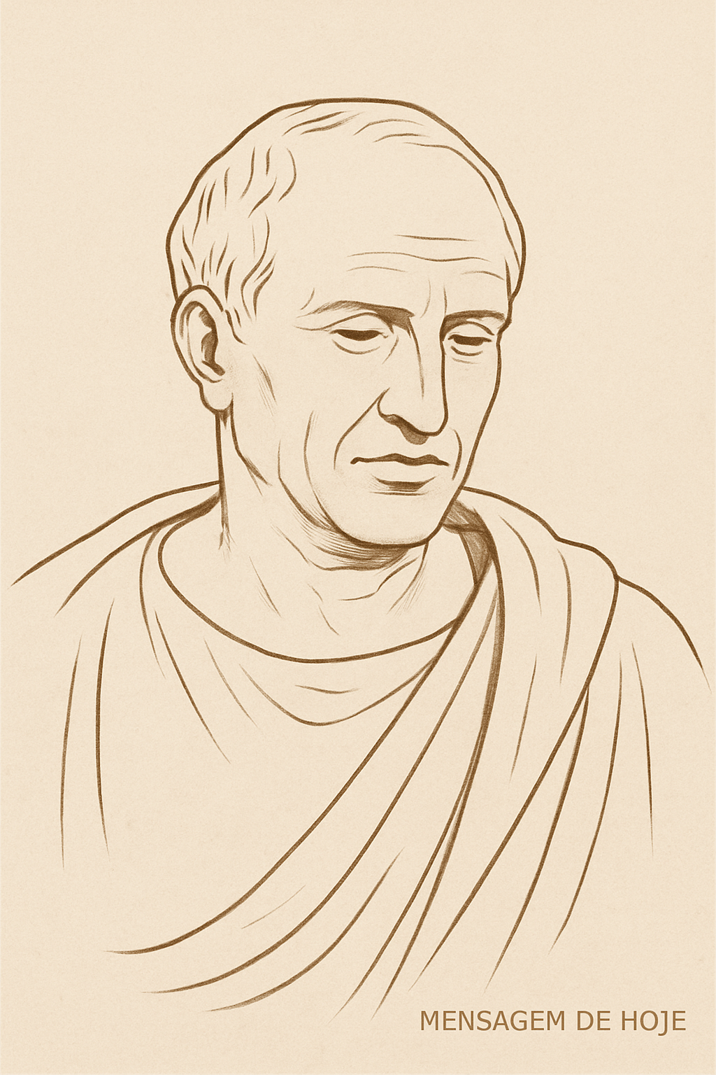 Cícero Zen: Autodomínio e Paz Interior através da Virtude 1 Frase estoica de Cícero: “A efêmera busca do prazer distrai a alma...” – Mensagem de Hoje