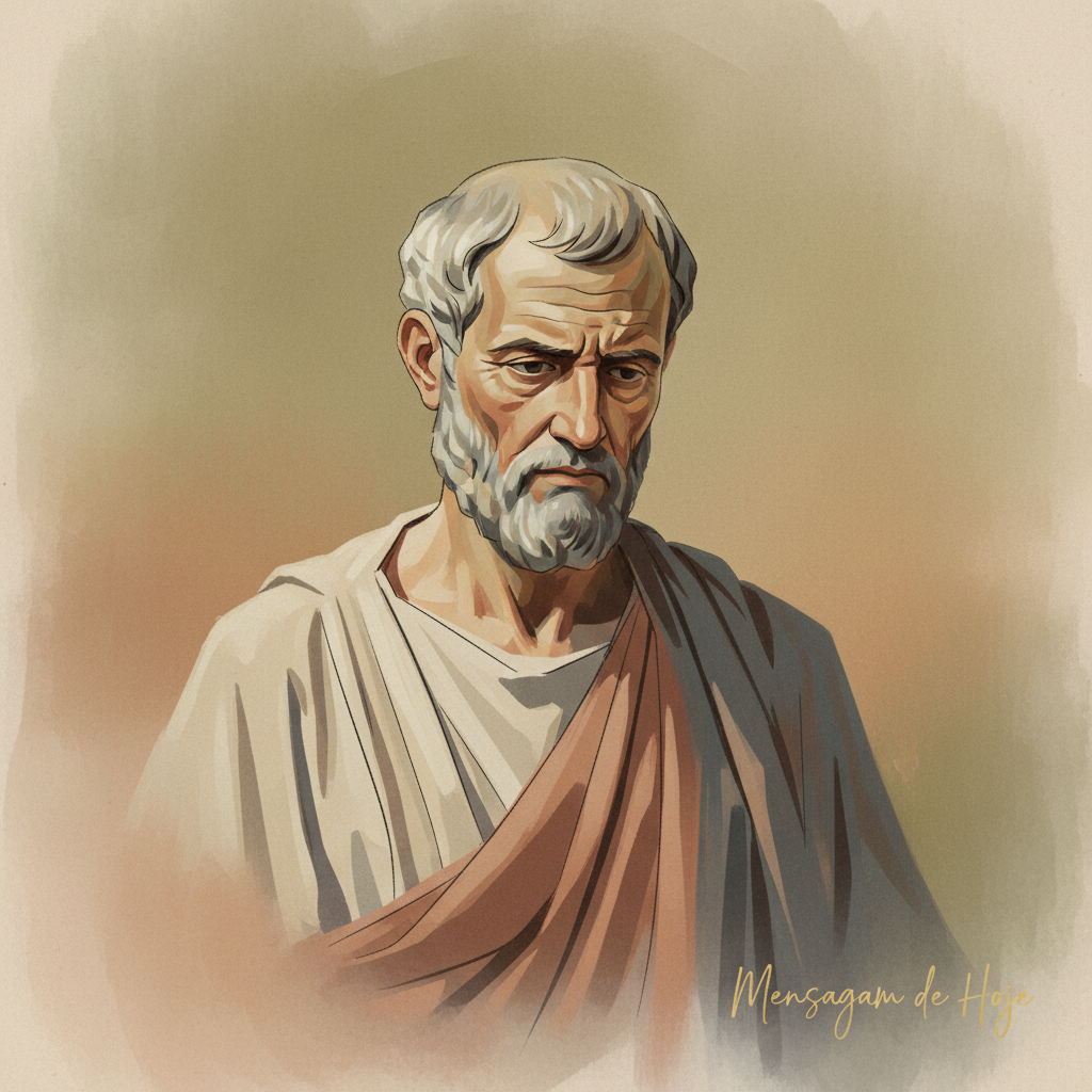 Frase estoica de Epicteto: “Não é o que te acontece, mas como reages...” – Mensagem de Hoje